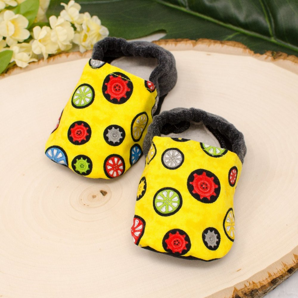 Yellow Gears Soft Sole Baby Shoes